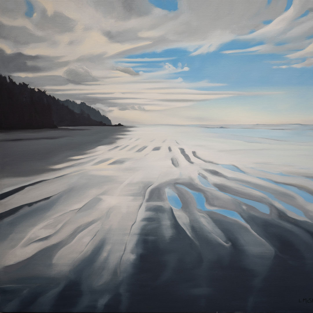 Painting of the Quinault Kalaloch beach